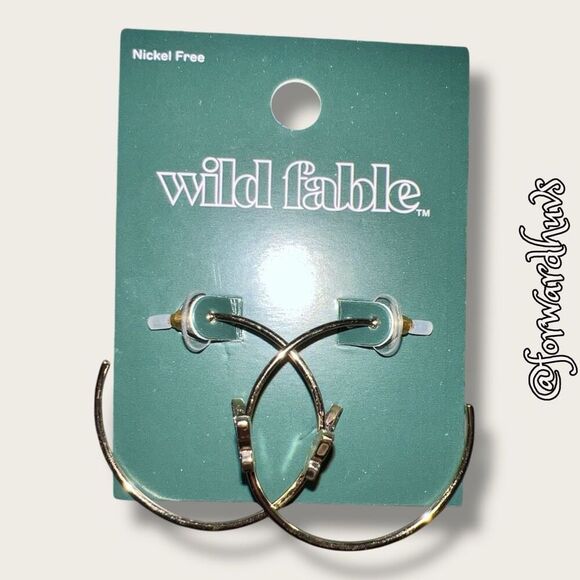 Bundle Sale 3 for $15 | Wild Fable Nickel-Free Butterfly Hoop Earrings - Picture 4 of 6